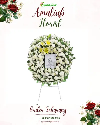 Krans Bunga Duka Cita di Kadiluwih